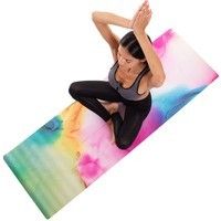 Коврик для йоги Замшевый Record FI-3391-4 (размер 1,83мx0,61мx3мм) Радужный разноцветный