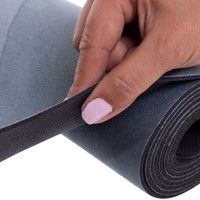 Коврик для йоги Замшевый Record FI-3391-5 (размер 1,83мx0,61мx3мм) Черный