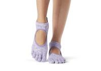 Носки для йоги ToeSox Full Toe Bellarina Grip Htr Purple