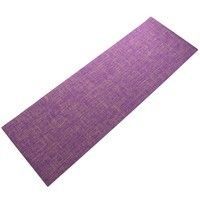 Коврик для йоги Джутовый (Yoga mat) SP-Sport FI-2441 (размер 1,85м x 0,62м x 6мм Фиолетовый)