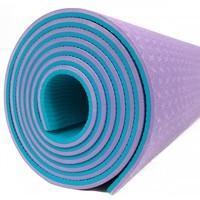 Коврик (мат) для йоги и фитнеса Sportcraft TPE 6 мм ES0075 Purple/Blue
