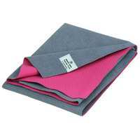 Коврик-полотенце для йоги Bodhi Ятра Серо-розовое