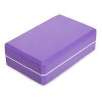 Блок для йоги двухцветный Zelart FI-1714 (EVA 120g, р-р 23х15х7,5см, Фиолетовый)