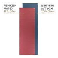 Коврик для йоги Bodhi Rishikesh Premium (Ришикеш) 60х200 см Серый