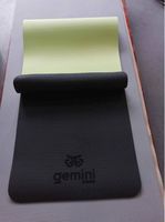 Коврик для фитнеса и йоги TPE+TC 6мм Gemini Pro GE-6BLGR