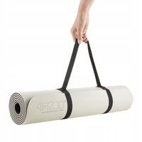 Коврик (мат) спортивный 4FIZJO TPE 180 x 60 x 0.6 см для йоги и фитнеса 4FJ0376 Grey/Black