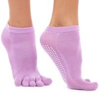 Носки для йоги и танцев с пальцами FI-4945 (полиэстер, хлопок, PVC, р-р 36-41)