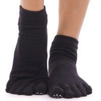 Носки для йоги и танцев с пальцами FI-4945 (полиэстер, хлопок, PVC, р-р 36-41)