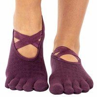 Носки для йоги с закрытыми пальцами SP-Planeta FI-9938 размер 36-41 Бордо