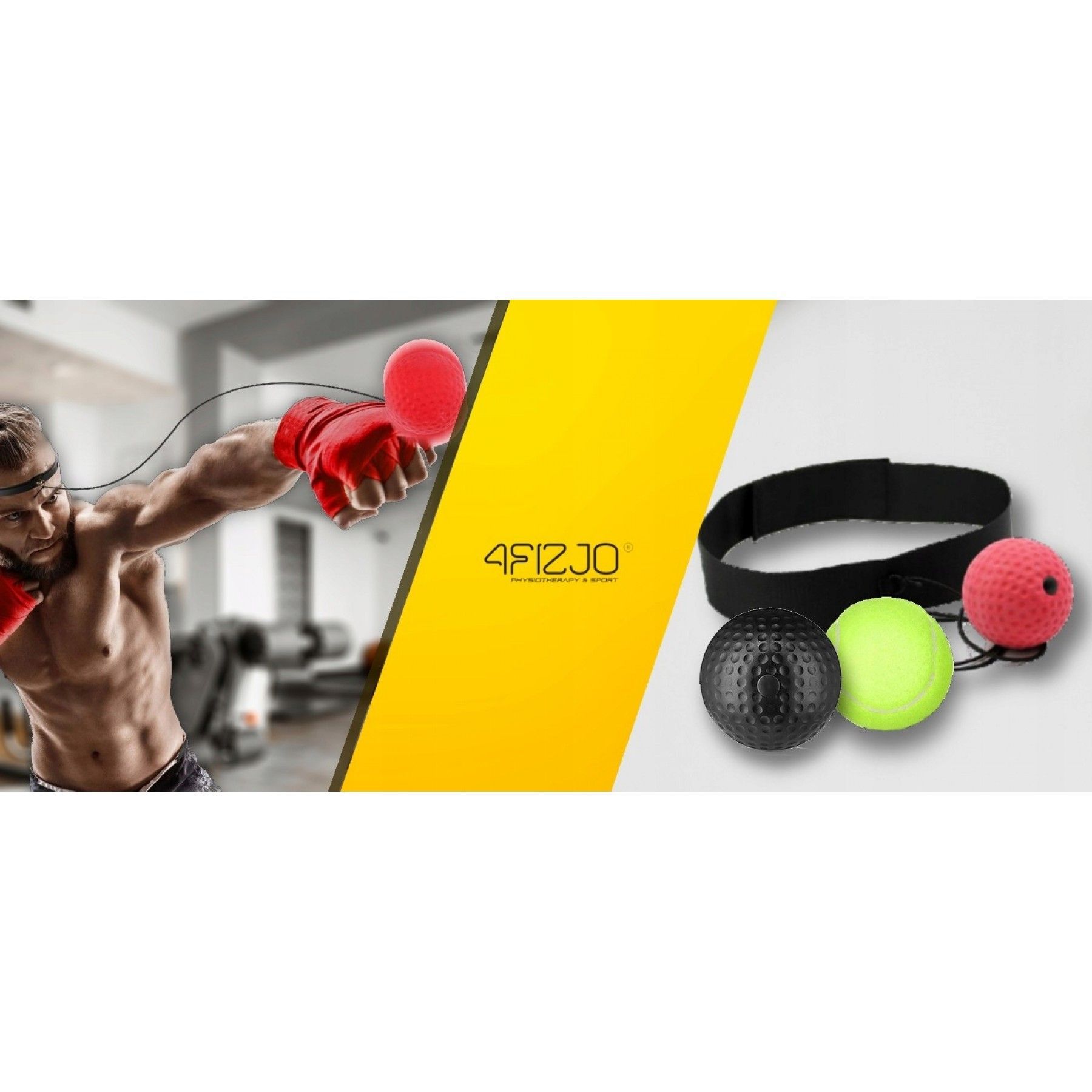 Тренажер для бокса 4FIZJO Fight Ball 3 в 1 4FJ0295