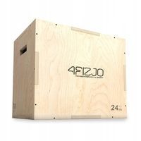 Плиометрический бокс 4FIZJO 3 в 1 75 x 60 x 50 см деревянный 4FJ0530