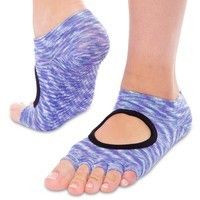 Носки для йоги с открытыми пальцами SP-Planeta FI-0438 (полиэстер, хлопок, р-р 36-41, Синие)