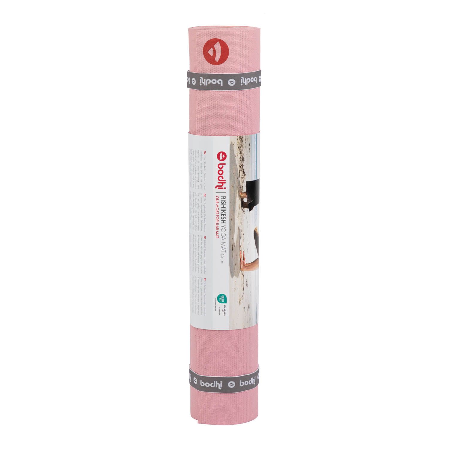 Коврик для йоги Bodhi Rishikesh Premium (Ришикеш) 60х183 см Розовый