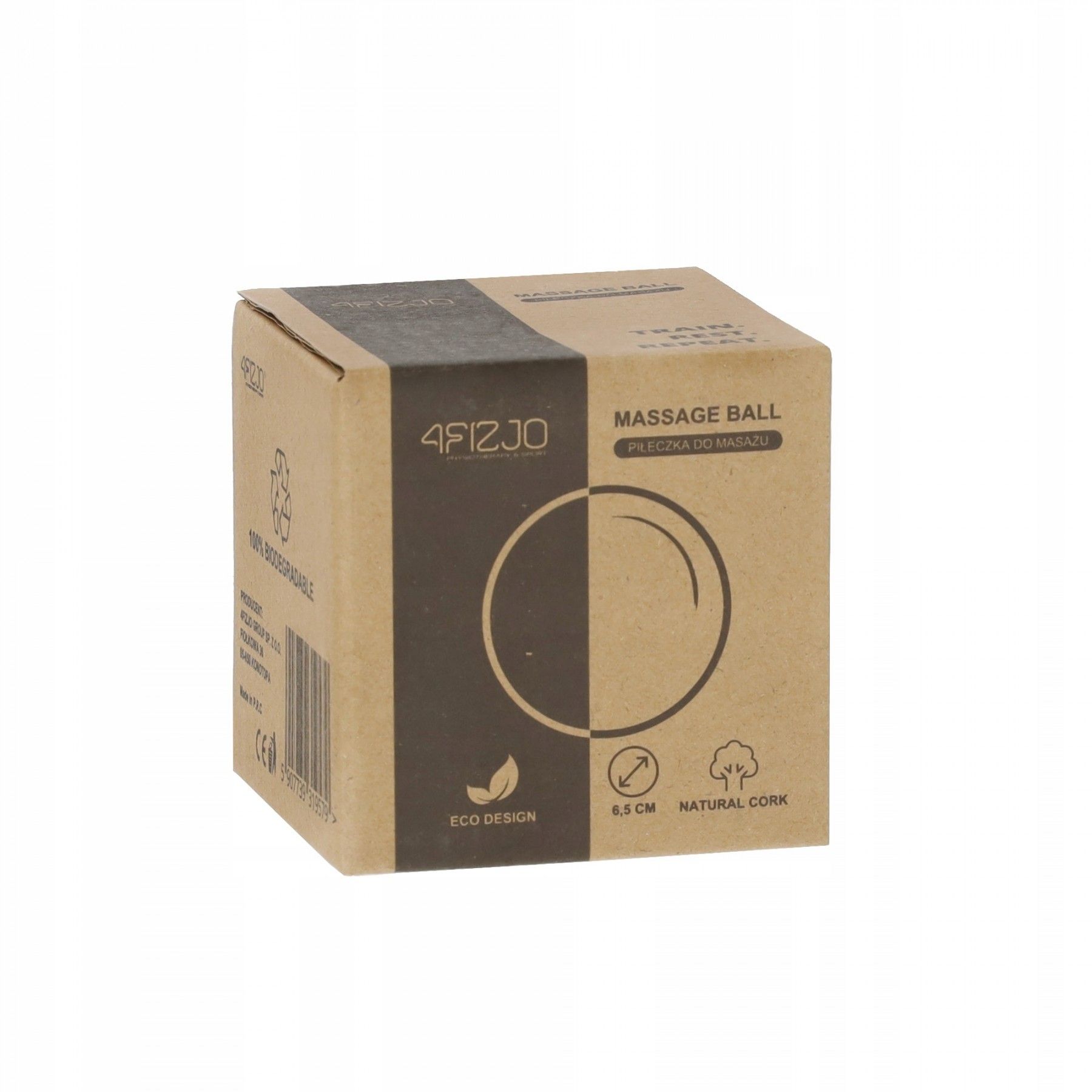 Массажный мяч 4FIZJO Lacrosse Ball Cork 6.5 см 4FJ0567