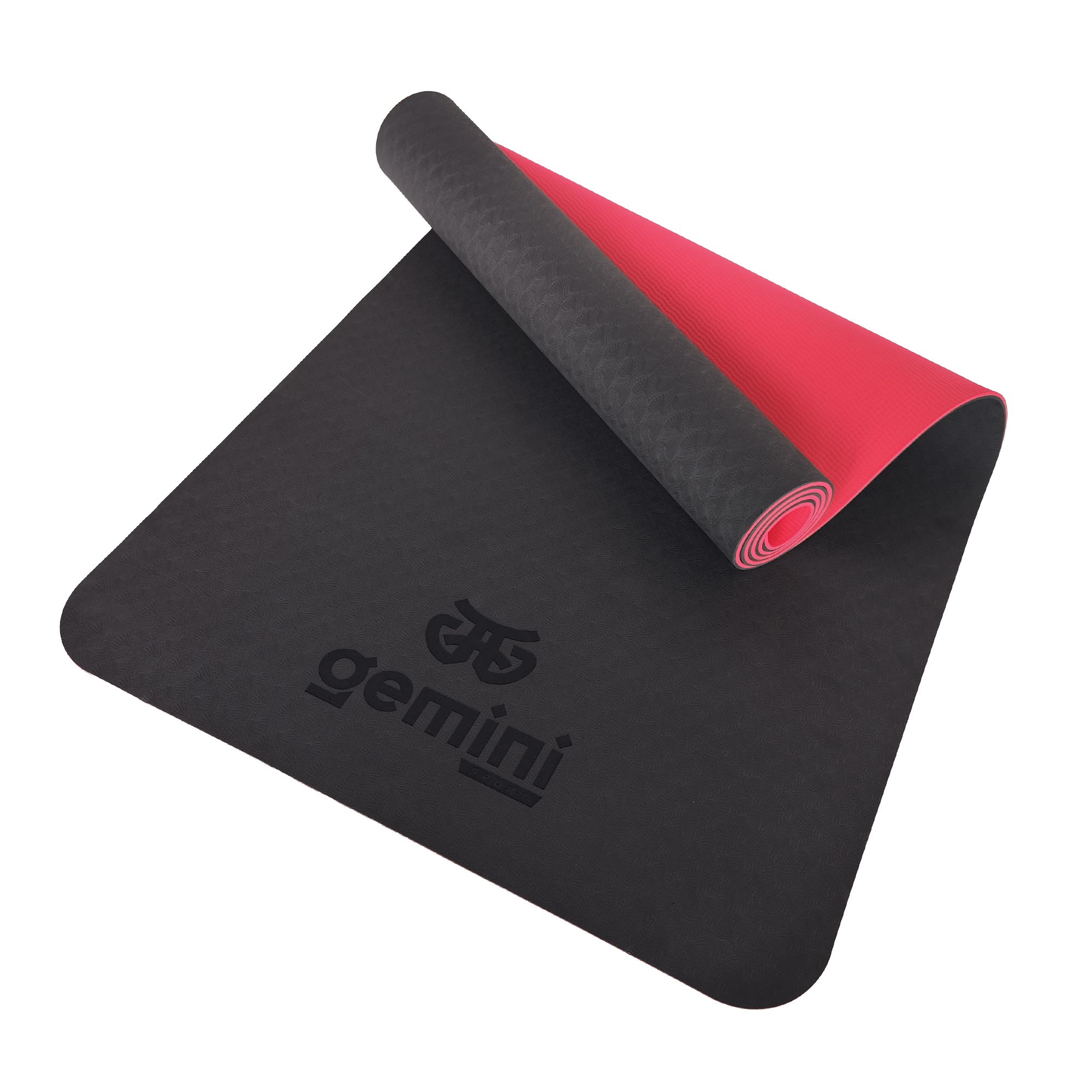 Коврик для фитнеса и йоги TPE+TC 6мм Gemini Pro GE-6BR