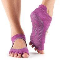 Носки для йоги ToeSox Grip Half Toe Bellarina Mulberry Batic