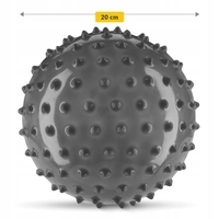 Мяч для пилатеса, йоги, реабилитации 4FIZJO 20 см (массажный) Black (P-5905973402330)