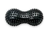 Арахис массажер для спины двойной ёжик PVC 17х6,5см Gemini GD002 Черный