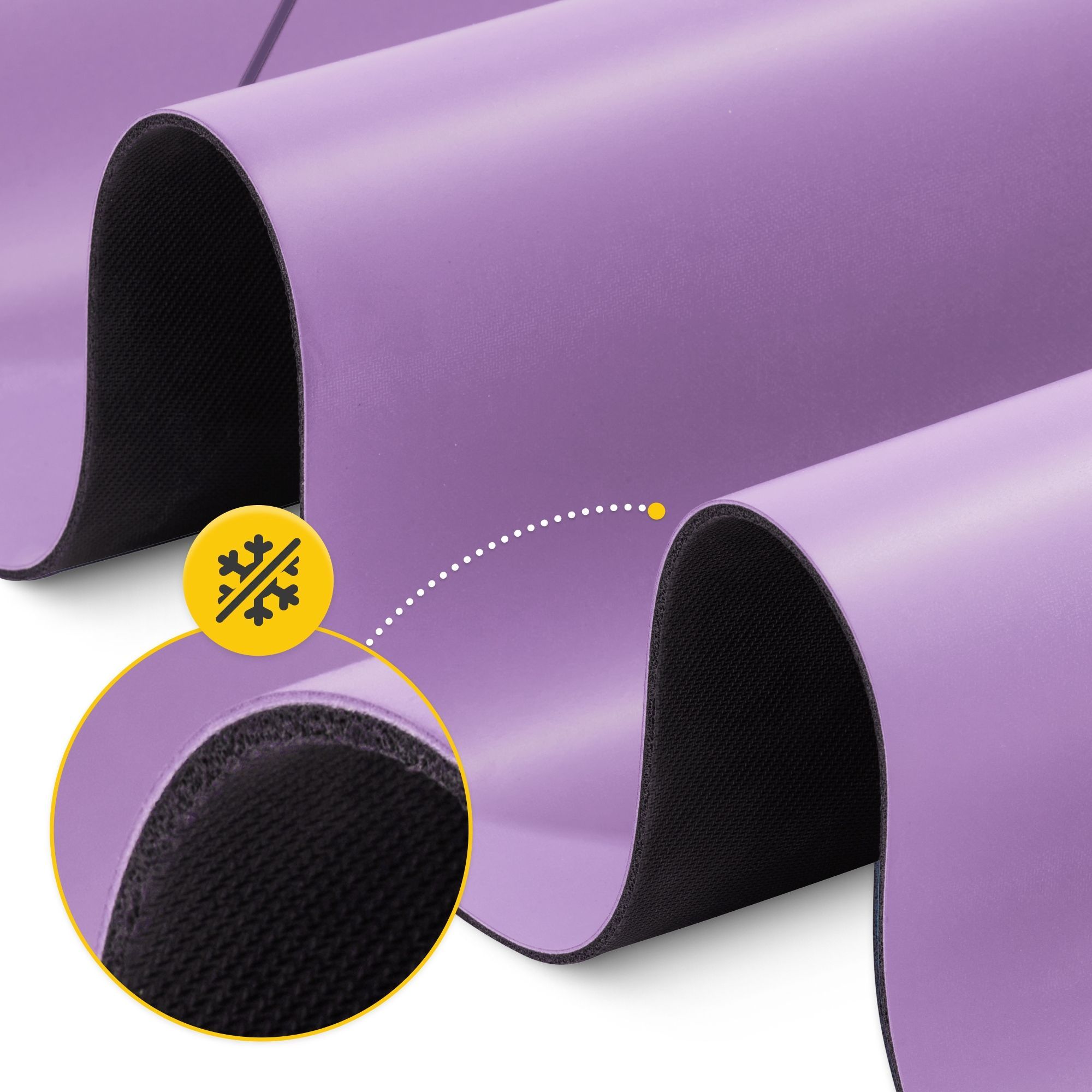 Коврик (мат) спортивный 4FIZJO PU 183 x 68 x 0.4 см для йоги и фитнеса Violet (P-5907739319548)