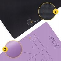 Коврик (мат) спортивный 4FIZJO PU 183 x 68 x 0.4 см для йоги и фитнеса Violet (P-5907739319548)