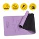 Коврик (мат) спортивный 4FIZJO PU 183 x 68 x 0.4 см для йоги и фитнеса Violet (P-5907739319548)