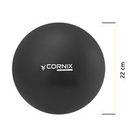 Мяч для пилатеса, йоги, реабилитации Cornix MiniGYMball 22 см XR-0371 Black