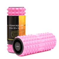Массажный ролик Cornix EVA 33 x 14 см (валик, роллер) XR-0339 Pink