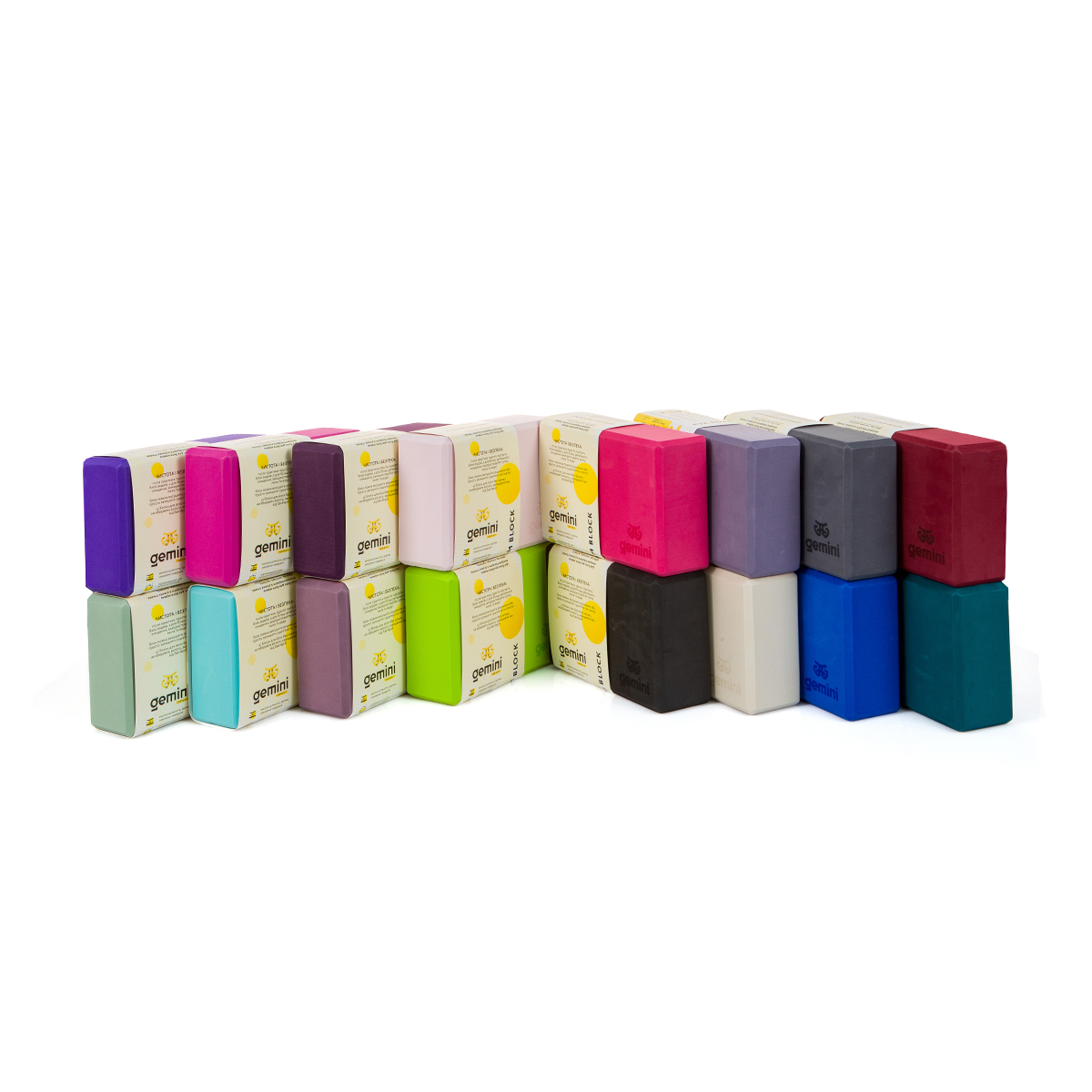 Блок для йоги Gemini Eva Pro 180грам 23х15х7, 5см (Миндальное молоко) Milk GBK-1007