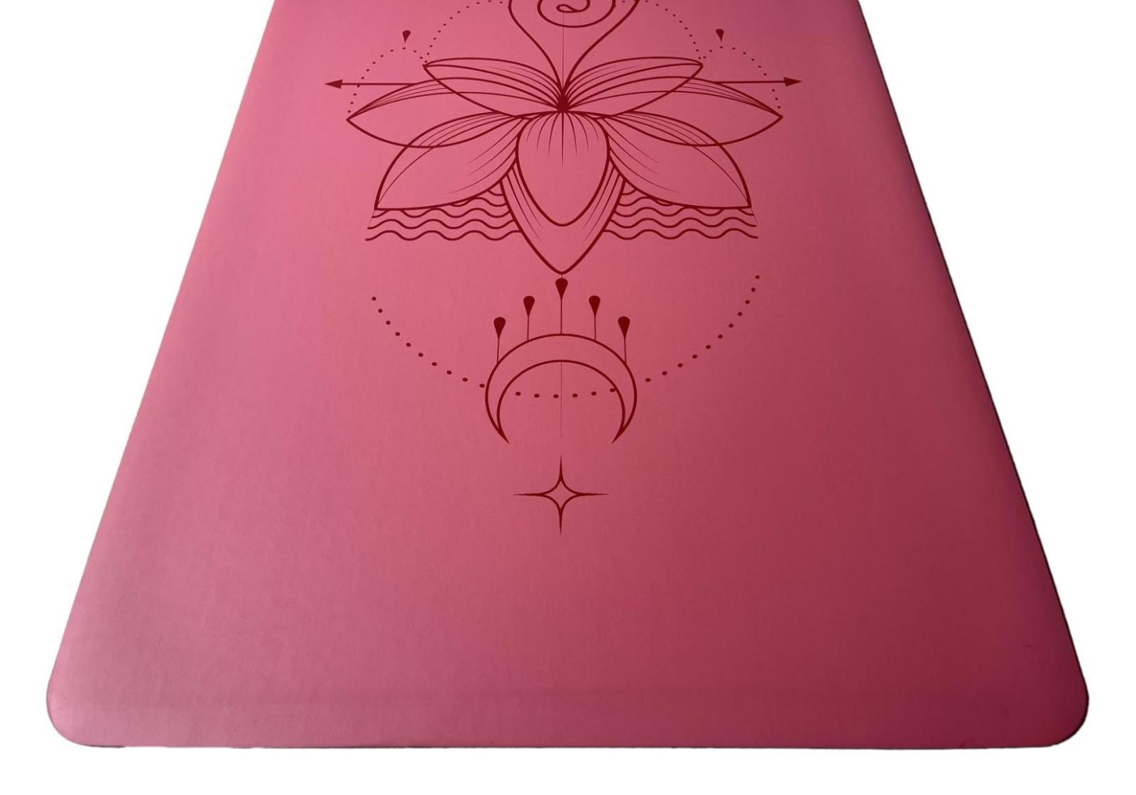 Коврик для йоги каучуковый Vimal Unalome Lotus Berry RAO 185×68×0.4 см