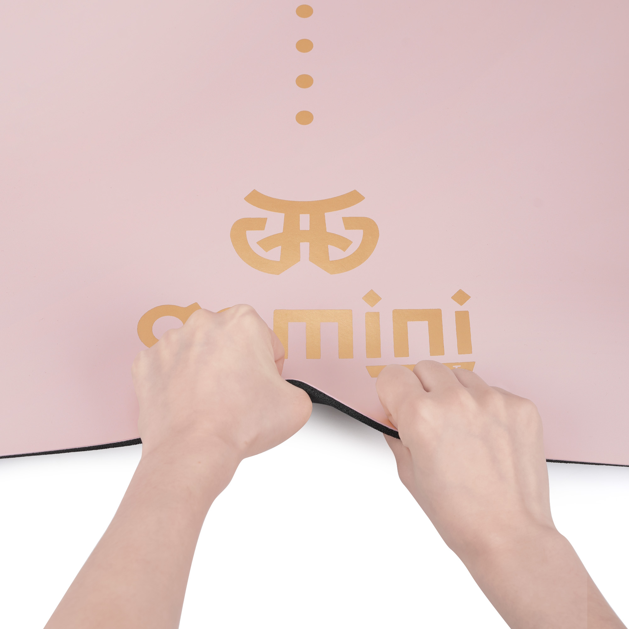 Коврик для йоги каучуковый полиуретан Gemini Sport Pro 183см*68см*5мм PUY-3900-13 Светло-Розовый