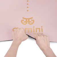 Коврик для йоги каучуковый полиуретан Gemini Sport Pro 183см*68см*5мм PUY-3900-13 Светло-Розовый