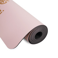 Коврик для йоги каучуковый полиуретан Gemini Sport Pro 183см*68см*5мм PUY-3900-13 Светло-Розовый