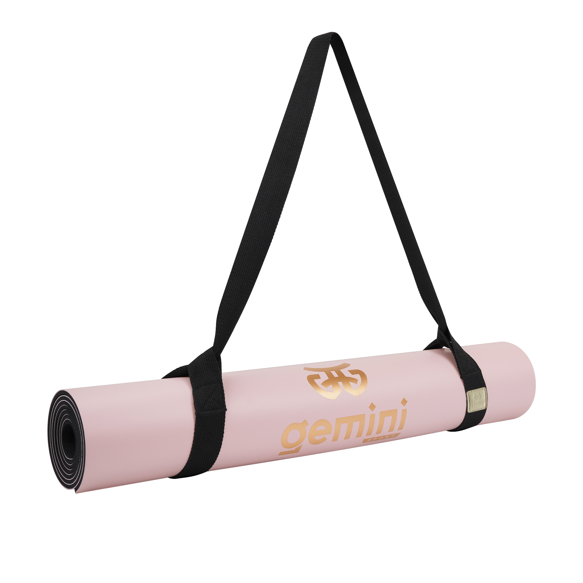 Коврик для йоги каучуковый полиуретан Gemini Sport Pro 183см*68см*5мм PUY-3900-13 Светло-Розовый