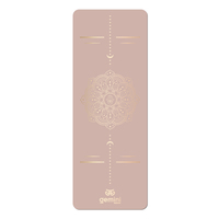 Коврик для йоги каучуковый полиуретан Gemini Sport Pro 183см*68см*5мм PUY-3900-11 Пудровый