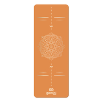 Коврик для йоги каучуковый полиуретан Gemini Sport Pro 183см*68см*5мм PUY-3900-14 Оранжевый