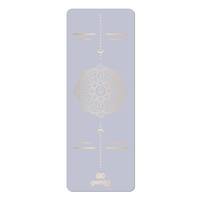 Коврик для йоги каучуковый полиуретан Gemini Sport Pro 183см*68см*5мм PUY-3900-4 Серо-Голубой