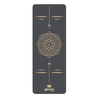 Коврик для йоги каучуковый полиуретан Gemini Sport Pro 183см*68см*5мм PUY-3900-7 Темно-Серый