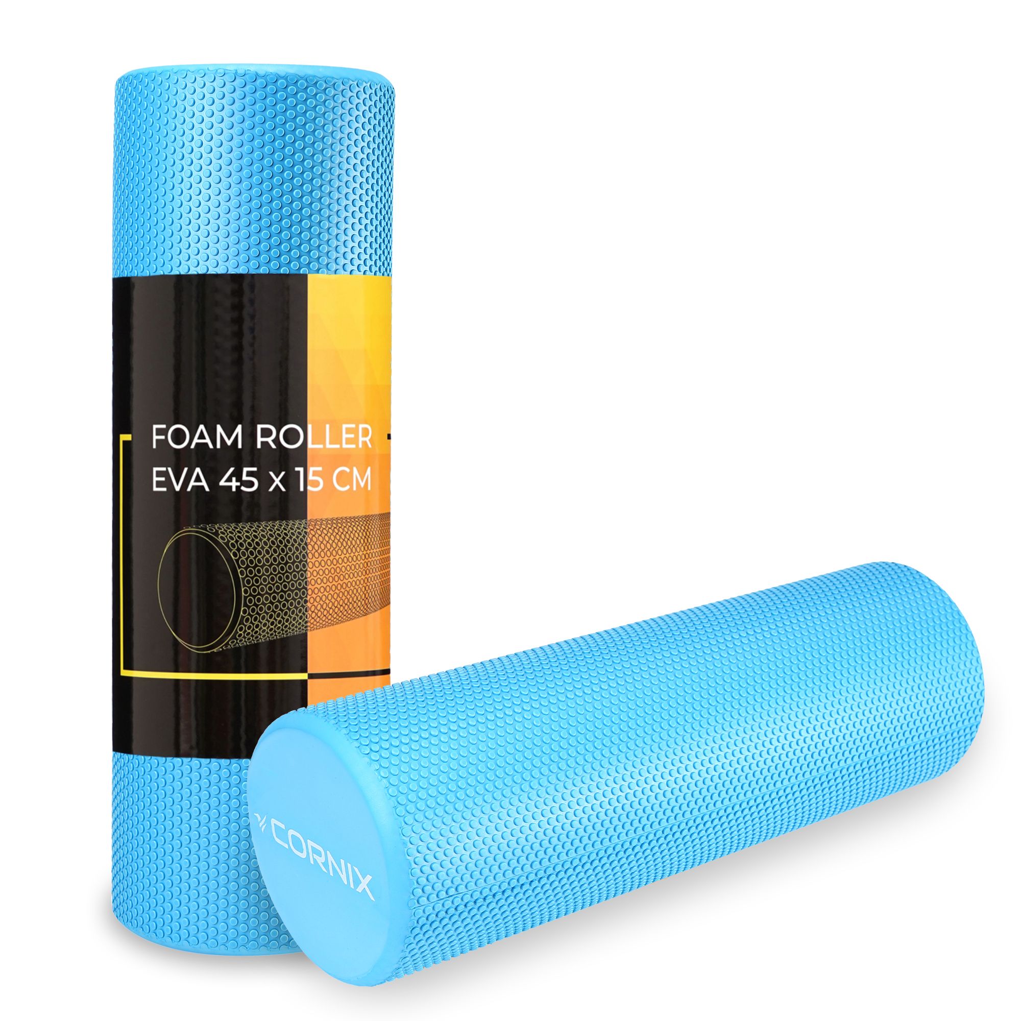 Массажный ролик Cornix EVA+ 45 x 15 см (валик, роллер) XR-0306 Blue