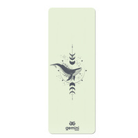 Коврик для йоги каучуковый полиуретан Pro ILLustration Gemini Sport Pro 183см*68см*5мм PUY-5900-1 Серый