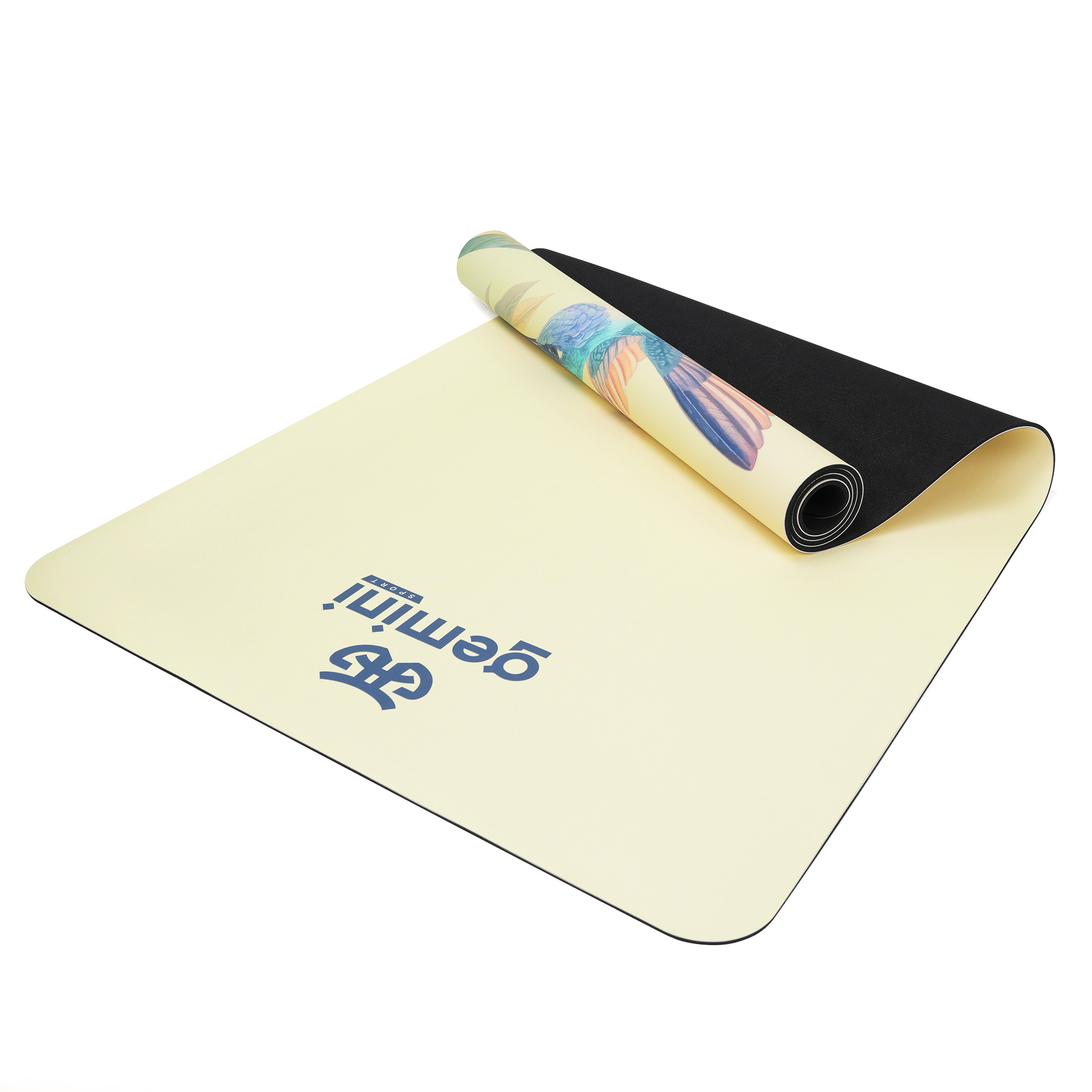 Коврик для йоги каучуковый полиуретан Pro ILLustration Gemini Sport Pro 183см*68см*5мм PUY-5900-2 Светло-розовый