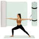 Коврик спортивный Actiget TPE 183 x 61 x 0.6 см для йоги и фитнеса ACT0024 Mint/Grey