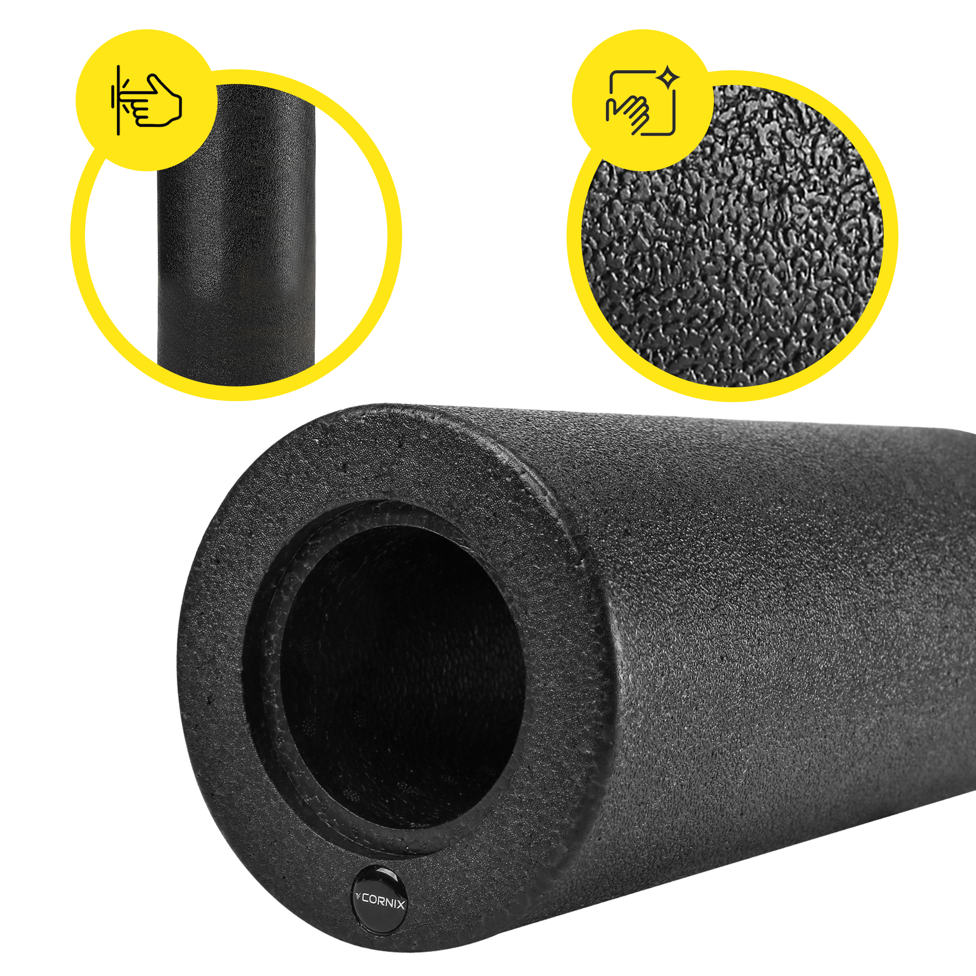 Массажный набор Cornix EPP 5 в 1 ролик, мячи и триггерные насадки для МФР XR-0490 Black