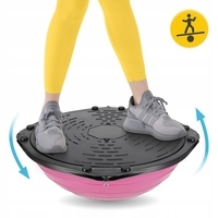 Балансировочная платформа 4FIZJO Bosu Ball 60 см Pink (P-5905973402453)