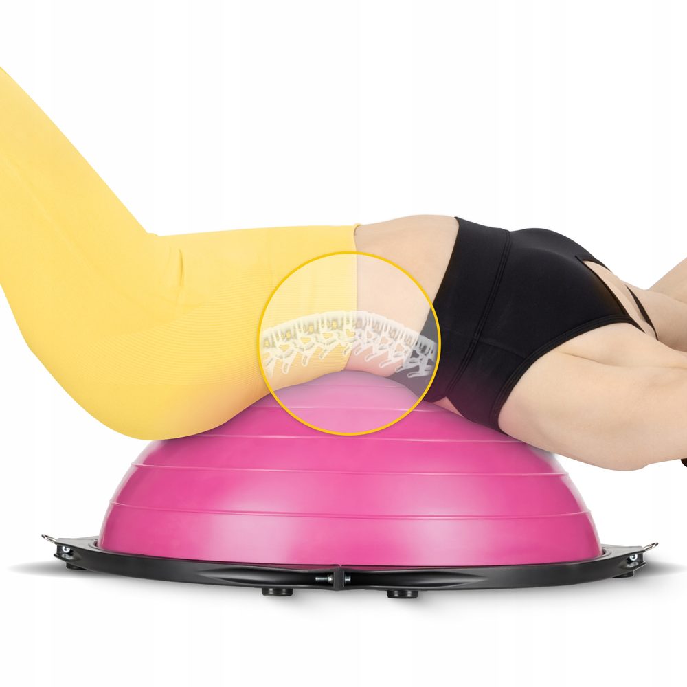 Балансировочная платформа 4FIZJO Bosu Ball 60 см Pink (P-5905973402453)