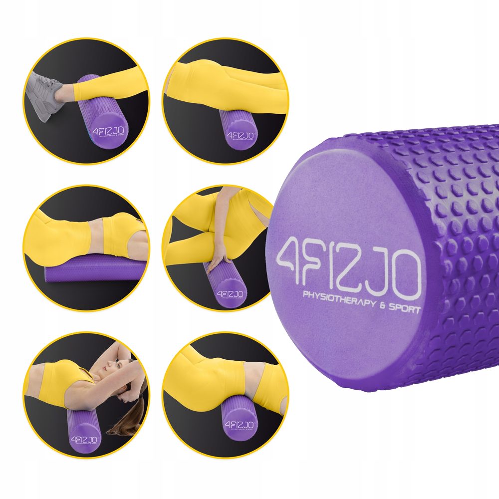 Массажный ролик 4FIZJO CARE+ EVA 60 x 15 см (валик, роллер) Purple (P-5907739314390)