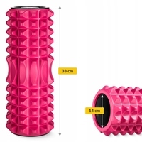 Массажный ролик 4FIZJO EVA 33 x 14 см (валик, роллер) Pink (P-5907739314352)
