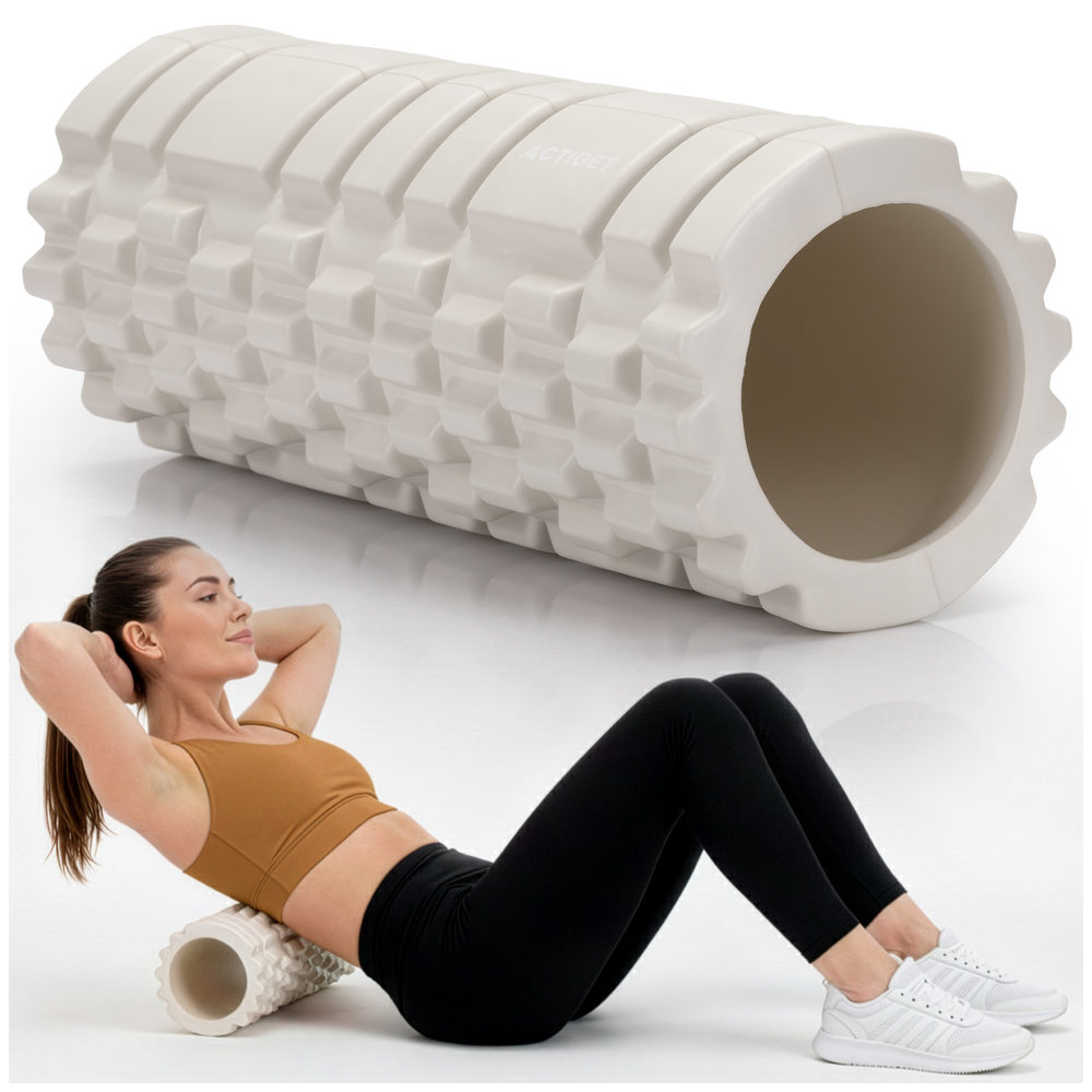 Массажный ролик Actiget EVA 33 x 13.5 см (валик, роллер) ACT0032 Biege