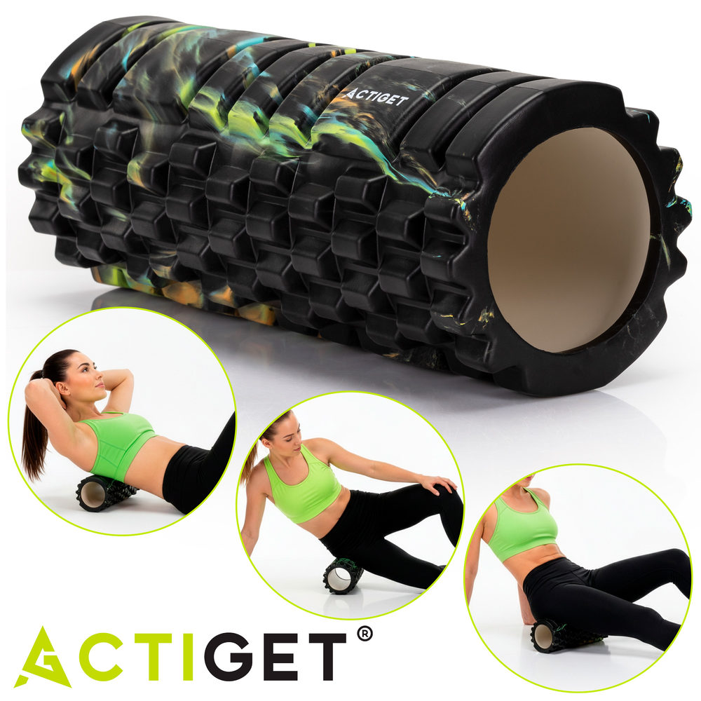 Массажный ролик Actiget EVA 33 x 13.5 см (валик, роллер) ACT0033 Mix