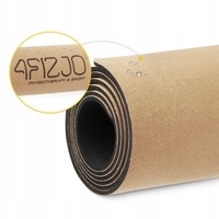 Коврик (мат) спортивный 4FIZJO Cork 183 x 61 x 0.4 см для йоги и фитнеса (P-5907739319562)