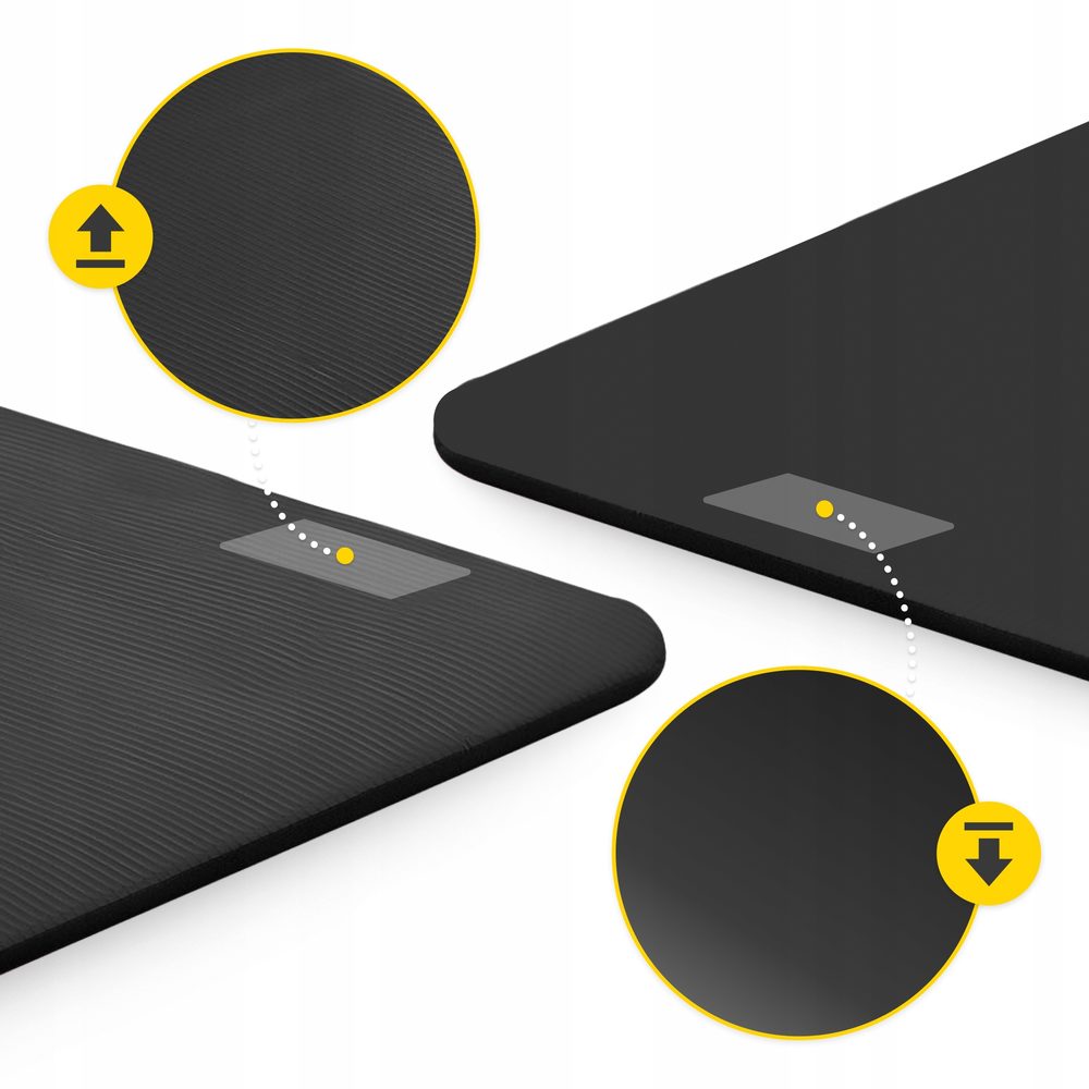 Коврик (мат) спортивный 4FIZJO NBR 190 x 100 x 1.5 см для йоги и фитнеса Black (P-5905973407120)